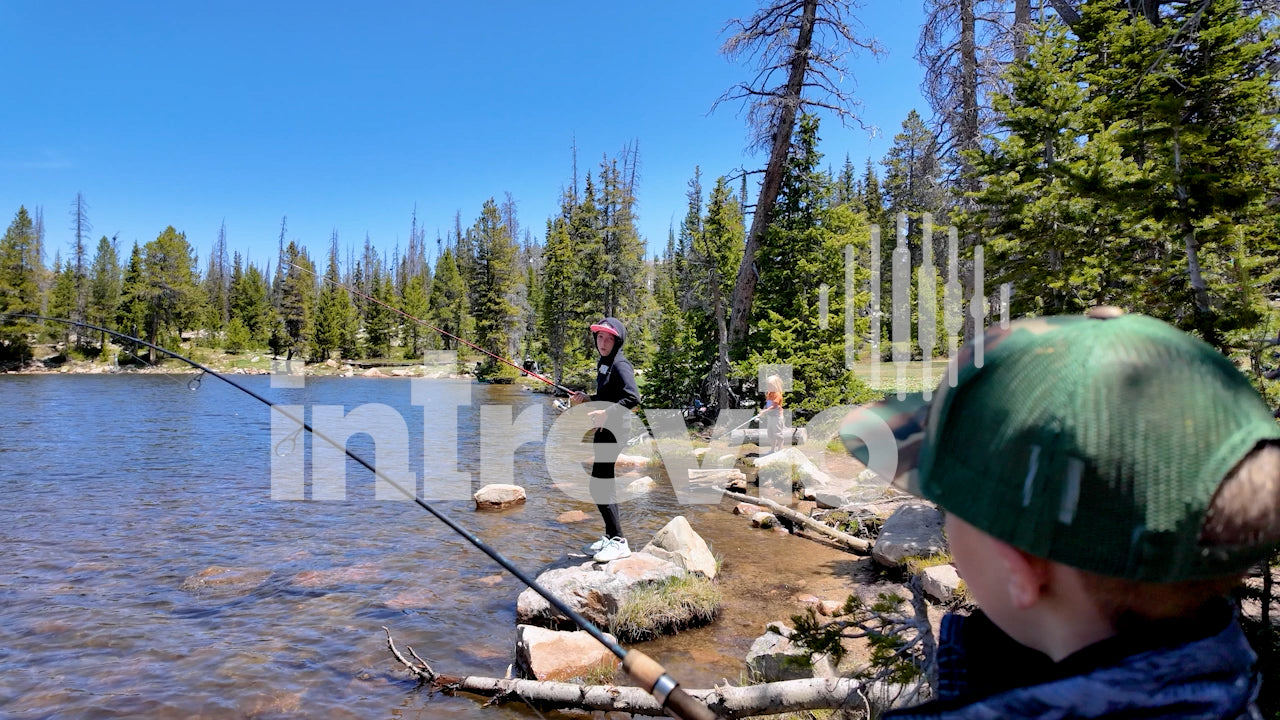 Kids Fishing from Bank
