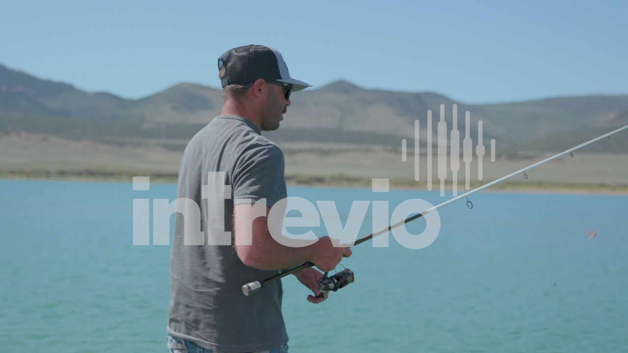 Reeling in Drop Shot Rig