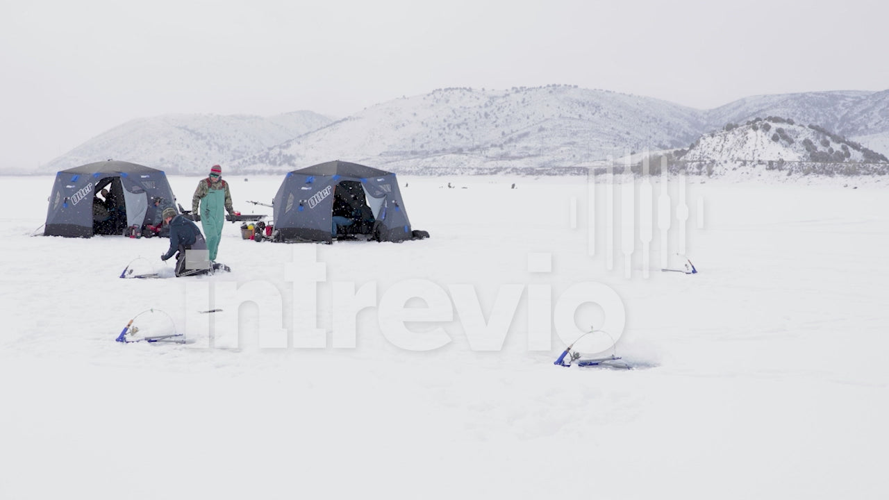 Ice Fishing in Uinta Mountain Range for Yellow Perch - Collection