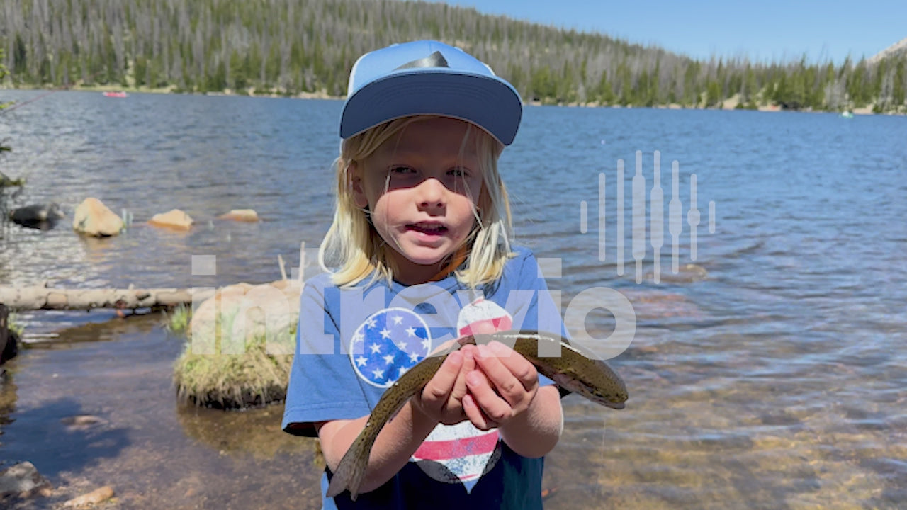 Little Boy Holding a Trout